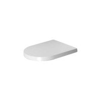 Сидіння Duravit ME by Starck на унітаз з функцією SoftClosing, петлі хромовані (0020092600) білий/білий матовий