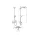 Душова система Hansgrohe Pulsify Showerpipe для ванни 260 1jet 400 , Chrome (24230000)