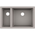 Кухонна мийка Hansgrohe S510-U635 під стільницю 710х450 дві чаші 180/450 Concretegrey (43433380)