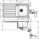 Кухонна мийка Hansgrohe S4111-F340 на стільницю 915х505 з сифоном (43340800) Stainless Steel