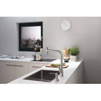 Кухонна мийка Hansgrohe S719-U660 під стільницю 710х450 сталь (43428800) Stainless Steel