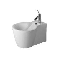 Біде підвісне Duravit STARCK 1 57.5х41 см з кріпленням (02741500001) WonderGliss