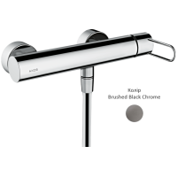 Смеситель Axor Uno для душа, ручка Loop, цвет Brushed Black Chrome 38621340