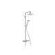 Душова система Hansgrohe Croma E Showerpipe Select 180 2jet Showerpipe з термостатом білий хромований (27256400)