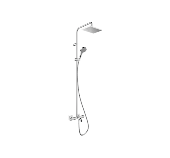 Душевая система Hansgrohe Vernis Shape Showerpipe 230 1jet с термостатом для ванной Chrome (26284000)