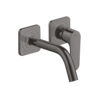 Змішувач Axor Citterio M для раковини зі стіни на 2 отвори, вилив 167 мм 34113340 Brushed Black Chrome