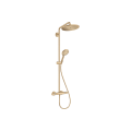 Душова система Hansgrohe Croma Select S 280 1jet Showerpipe з термостатом Brushed Bronze (26890140)