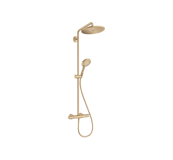 Душевая система Hansgrohe Croma Select S 280 1jet Showerpipe с термостатом Brushed Bronze (26890140)