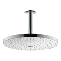 Верхний душ Hansgrohe Raindance Select S 300 2jet с держателем с потолка, хром/белый (27337400)