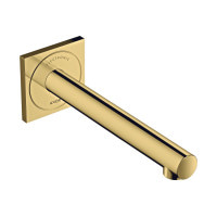 Смеситель Axor Uno сенсорный для умывальника из стены 230V, излив 220 мм, Polished Gold Optic 45111990