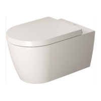 Унітаз підвісний Duravit ME by Starck Rimless 57х37 см з кріпленням (2529099000) HygieneGlaze білий/білий матовий