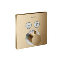 Термостат прихованого монтажу Hansgrohe ShowerSelect на 2 клавіші Brushed Bronze (15763140)