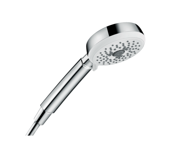 Ручной душ Hansgrohe Crometta 100 Multi EcoSmart 9л/мин: белый/хромированный (26826400)