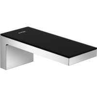 Вилив Axor MyEdition на ванну, виступ 176 мм Chrome з накладкою Black Glass (47410600)