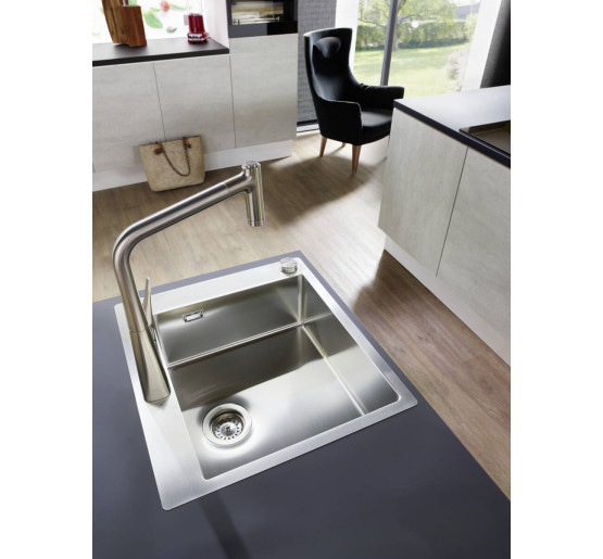 Кухонна мийка Hansgrohe S711-F450 на стільницю 1x35Ø 550х500 Stainless Steel (43301800)