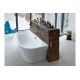 Ванна пристінна Duravit CAPE COD 190x90 см правостороння з ніжками та панеллю, DuraSolid® (700363000000000)