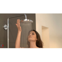 Душевая система Hansgrohe Croma E Showerpipe Select 180 2jet Showerpipe со смесителем (белый/хром) (27258400)