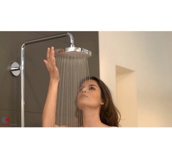 Душевая система Hansgrohe Croma E Showerpipe Select 180 2jet Showerpipe со смесителем (белый/хром) (27258400)