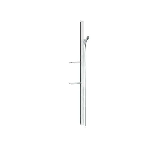 Душова штанга Hansgrohe Unica E 150 см зі шлангом 160 см та полицями White/Сhrome (27645400)