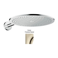 Верхній душ Axor 350 1jet P з тримачем Polished Nickel 26034830