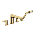Змішувач Hansgrohe Talis E врізний на край ванни на 4 отвори Polished Gold Optic (71748990)