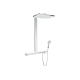 Душевая система Hansgrohe Rainmaker Select Showerpipe 460 2jet с термостатом, цвет белый/хром (27109400)