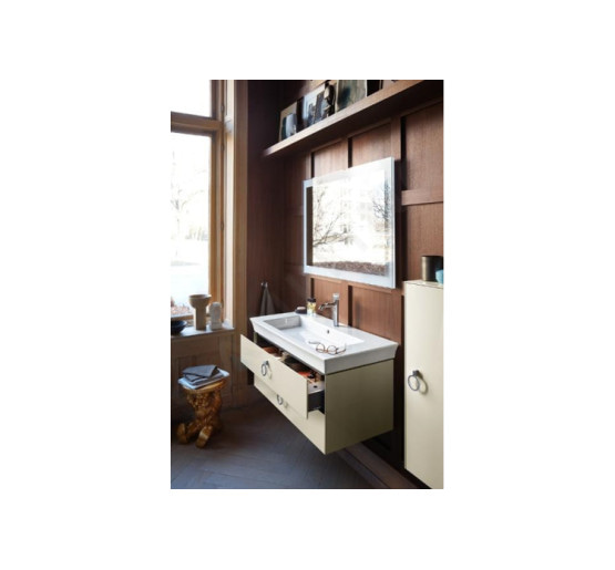 Умывальник мебельный Duravit WHITE TULIP 105х49 см с керамической накладкой (23631000001) WonderGliss