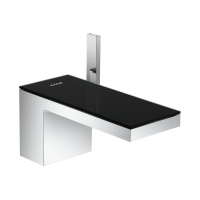 Смеситель Axor MyEdition 70 для раковины Chrome с накладкой Black Glass 47010600