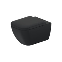 Унітаз підвісний Duravit HAPPY D.2 Rimless 54х36 см (2222098900) антрацитовий матовий