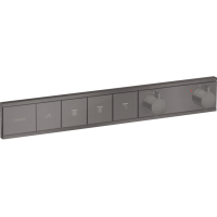 Термостат прихованого монтажу Hansgrohe RainSelect на 4 клавіші Brushed Black (15382340)