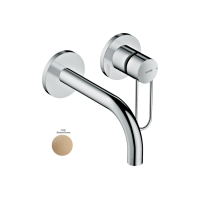 Смеситель Axor Uno для раковины из стены Loop излив 165 мм, Brushed Bronze 38121140