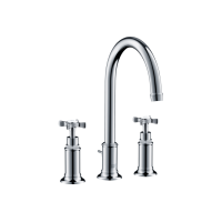 Змішувач Axor Montreux 180 для раковини на 3 отвори Cross хромований 16513000