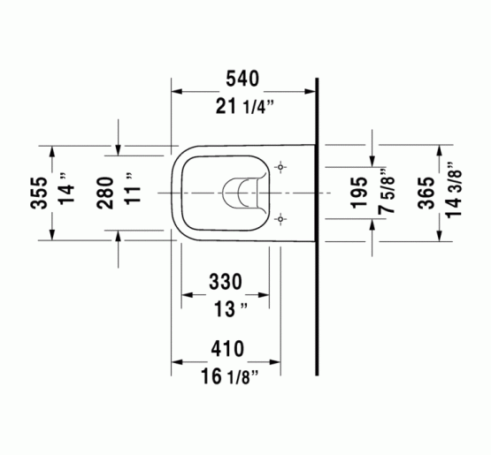 Унитаз подвесной Duravit HAPPY D.2 Rimless 54х36 см (2222098900) антрацитовый матовый.