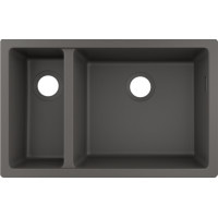Кухонна мийка Hansgrohe S510-U635 під стільницю 710х450 дві чаші 180/450 Stonegrey (43433290)