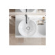 Умивальник на стільницю Duravit WHITE TULIP Ø 43 см з керамічною накладкою (23624300791) WonderGliss