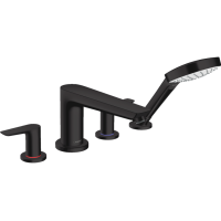 Змішувач Hansgrohe Talis E врізний на край ванни на 4 отвори Matt Black (71748670)