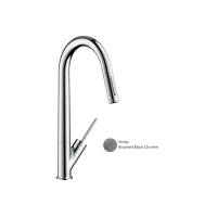 Змішувач Axor Starck 270 для кухні з витяжним виливом Brushed Black Chrome (10821340)