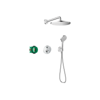Душовий комплект Hansgrohe Croma S 280 1jet Ecostat S 7в1 (27954000) Chrome