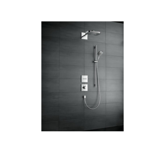 Верхний душ Hansgrohe Raindance Select E 300 3jet с держателем хромированный белый (26468400)