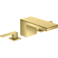 Змішувач Axor MyEdition 70 для раковини на 3 отвори без накладки Polished Gold Optic 47052990