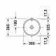 Умывальник Duravit ARCHITEC встроенный под столешницу Ø 32,5 см (0319320000)