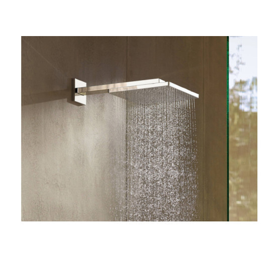 Верхний душ Hansgrohe Raindance Select E 300 1jet Air с держателем 390 мм, EcoSmart 9 l/min хромированный (26239000)