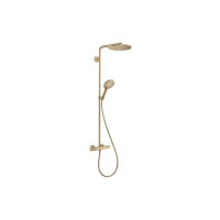 Душевая система Hansgrohe Raindance S 240 Showerpipe PowderRain 1jetP с термостатом Brushed Bronze (27633140)