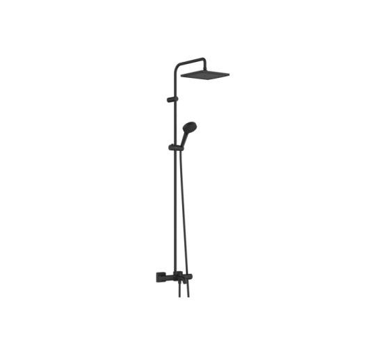 Душова система Hansgrohe Vernis Shape Showerpipe 240 1jet з термостатом для ванни , Matt Black (26900670)