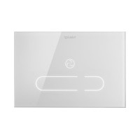 Кнопка змиву A2 для унітазу з функцією очищення повітря, скло біле (WD5003012000)