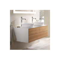 Умивальник на стільницю Duravit WHITE TULIP Ø 43 см з керамічною накладкою (23624300791) WonderGliss