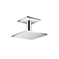 Верхний душ Axor 250х250 2jet P с держателем с потолка хромированный (35312000)
