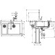 Кухонная мойка Hansgrohe C71-F655-04 755х500 Сомби со смесителем на две чаши 180/450 (43210800) Stainless Steel