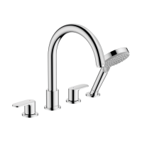 Змішувач Hansgrohe Vernis Blend врізний на край ванни на 4 отвори Chrome (71456000)