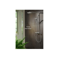 Душевая система Hansgrohe Raind Raindance S 240 Showerpipe PowderRain 1jetP с термостатом Matt Black (27633670)